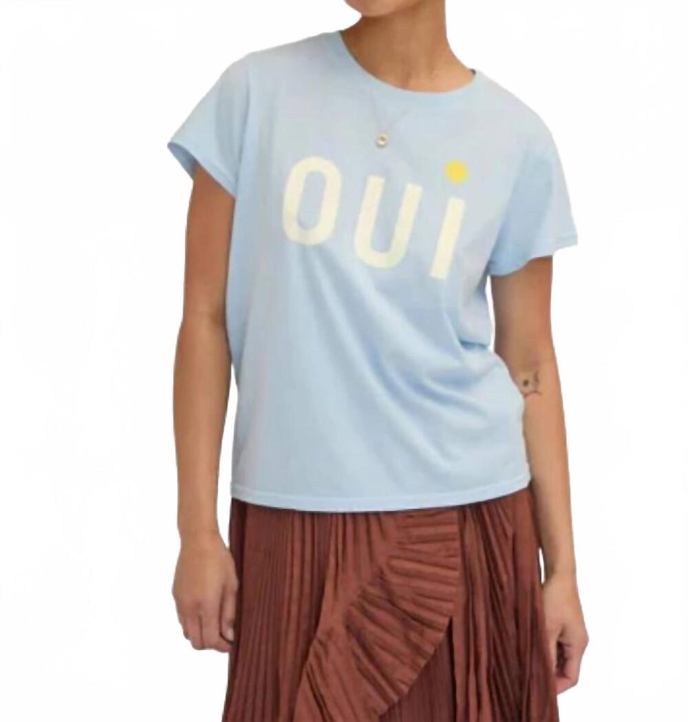 NEW CLARE V. classic tee in light blue